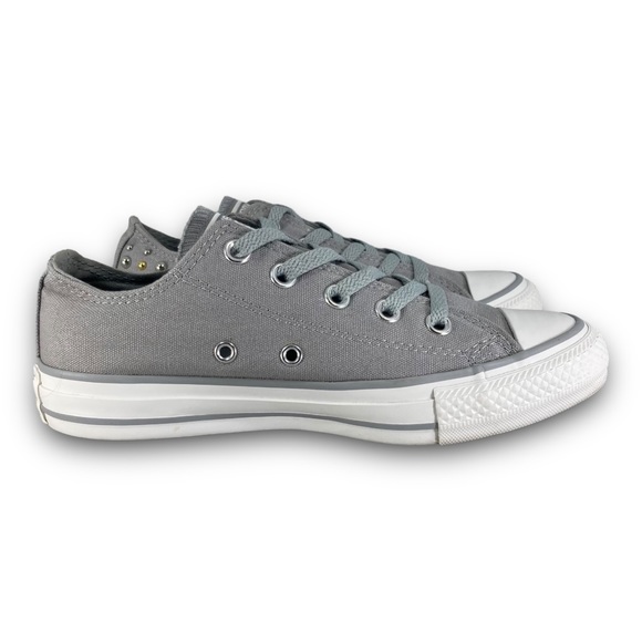 Converse Chuck Taylor All Star OX Lucky Stone Sneaker 544883F Shoes Gray Women 6 - Picture 3 of 9